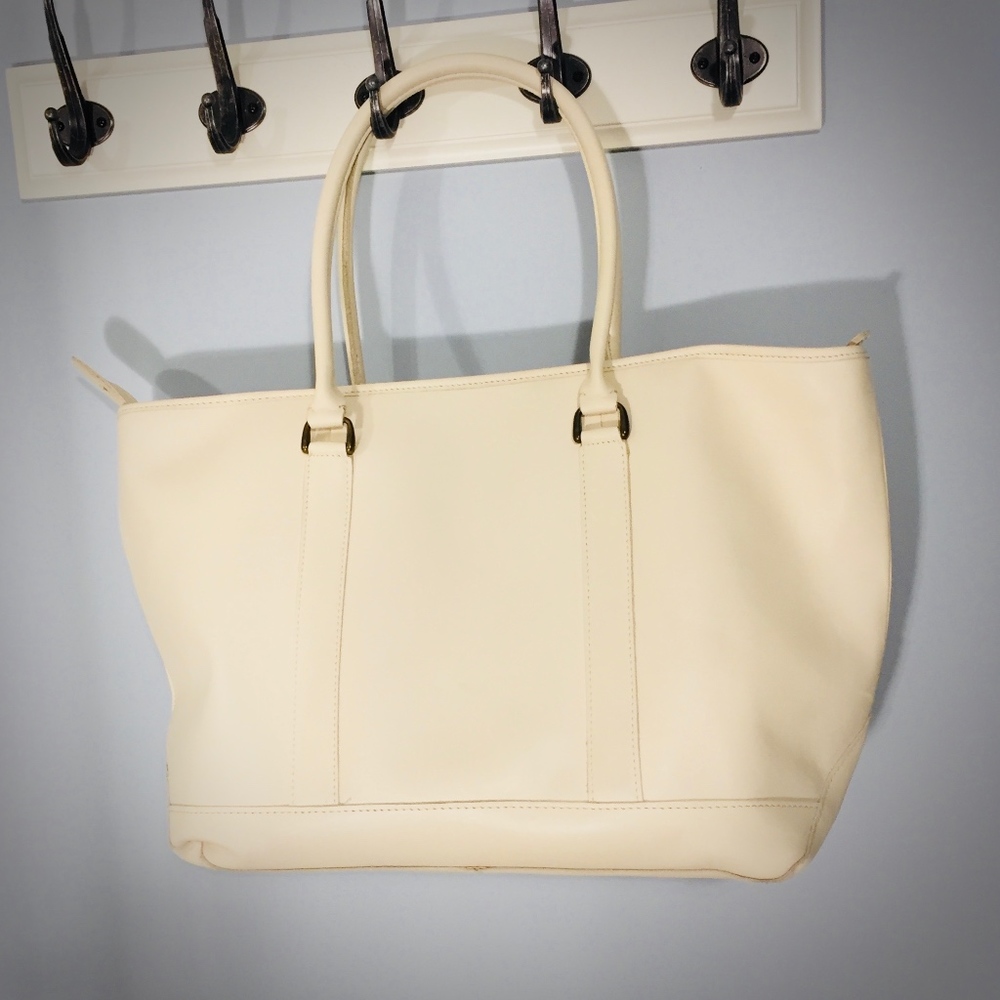 Large LL Bean Leather Tote